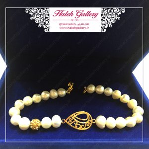 دستبند سنگ و طلا زنانه